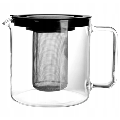 Ceainic din sticlă cu filtru din oțelinoxidabil Simax From, 1,3 l