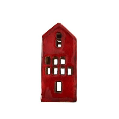 InDecor Domek z drewna mango Red, 5 x 4,5 x 12 cm