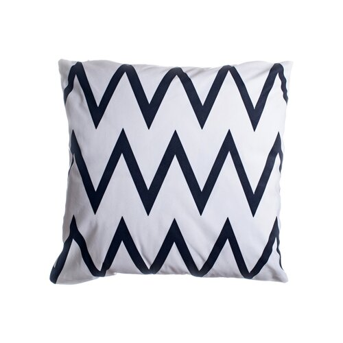 Kopfkissenbezug Schwarz Zig Zag, 40 x 40 cm