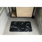 AQUALINE PCD011 Badezimmermatte 50 x 80 cm, Schwarz/Marmor