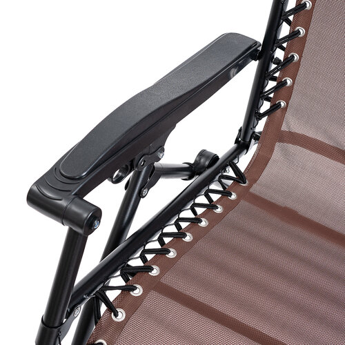 4Home Garten-Positionssessel Relax, Braun