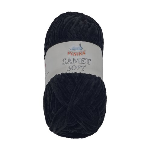 Пряжа SAMET чорна, 100 г / 100 м