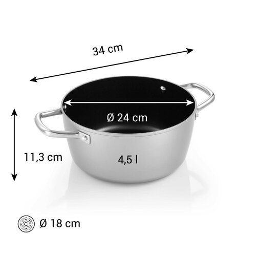 Tescoma GrandCHEF+ serpen, 24 cm, 4,5 l