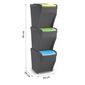 Set coșuri de gunoi sortat Recykle BIN 3x 25 l