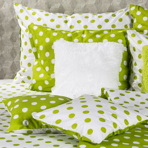 4Home Bavlnené obliečky Zelená bodka, 160 x 200 cm, 70 x 80 cm