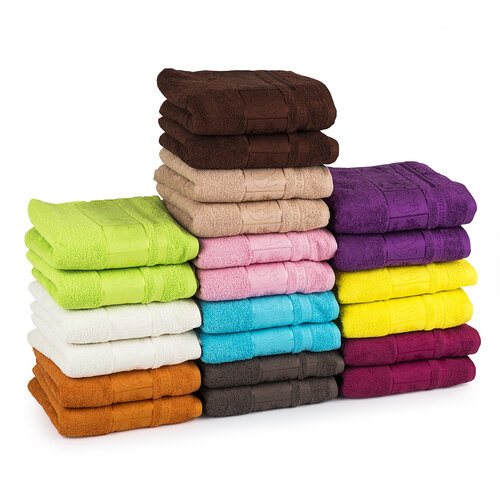 Prosop Bamboo 4Home galben, 50 x 100 cm, 2 buc