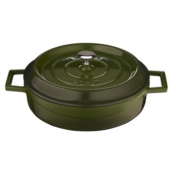 Lava Gusseisen Kasserolle rund 28 cm, Grün
