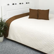 Cuvertură de pat 4Home Doubleface maro/crem, 220 x 240 cm, 2x 40 x 40 cm