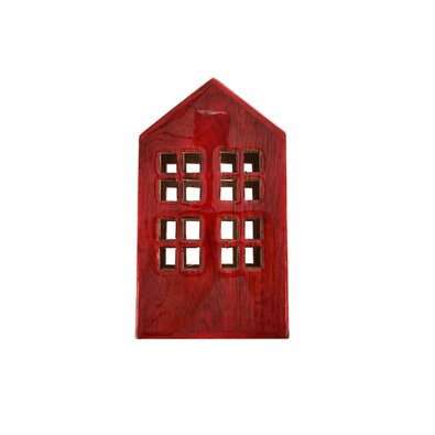 InDecor Будиночок з мангового дерева Red, 13 x 8,5 x 22 см