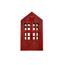 InDecor Будиночок з мангового дерева Red, 13 x 8,5 x 22 см