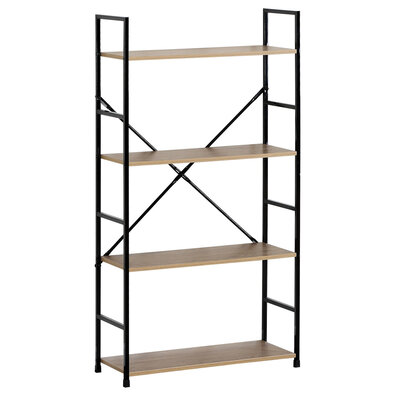 Regal GD-224 OAK Stor, 4 Böden, 58,5 x 23,5 x 112,5 cm