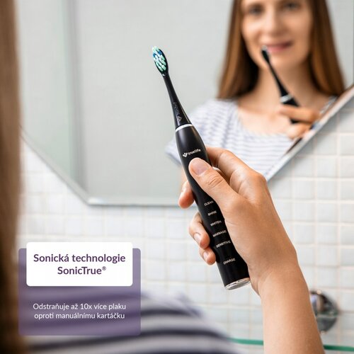 TrueLife Sonická zubná kefka SonicBrush Clean30, čierna