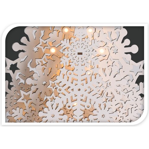 Dekoracja bożonarodzeniowa Tree with Snowflakes, 48 cm