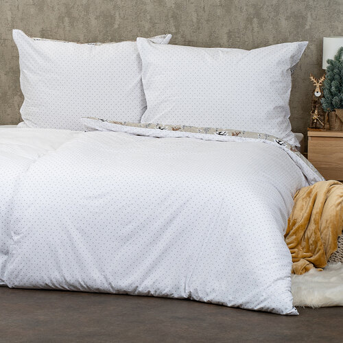Lenjerie de pat din bumbac 4Home Christmas forest , 140 x 220 cm, 70 x 90 cm