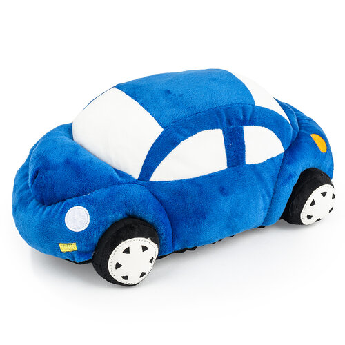 Profilowana poduszka Auto niebieska, 33 x 15 cm