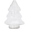 Doză de sticlă de Crăciun, în formă de brad,17 × 17 × 25 cm