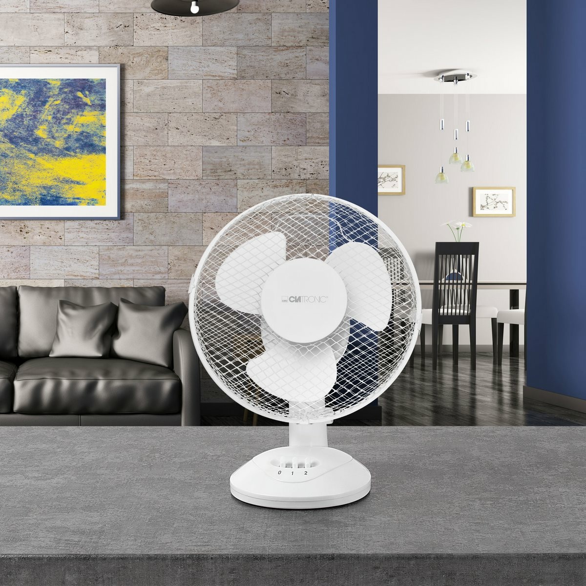 Clatronic VL 3601 stolní ventilátor 23 cm, bílá - thumb (3)