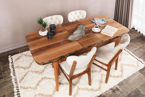 Set de scaune de sufragerie Elma Beige, 2 buc.