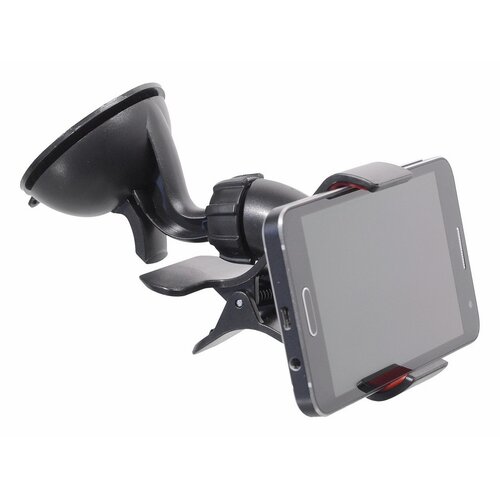 Compass Telefon-/GPS-Halter auf Saugnapf Clips Schwarz