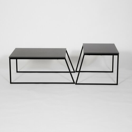 Zestaw stolików konferencyjnych Orta Black and Anthracite, 2 szt.