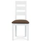 Set de scaune de sufragerie BC-2603 WT, alb, 2 buc
