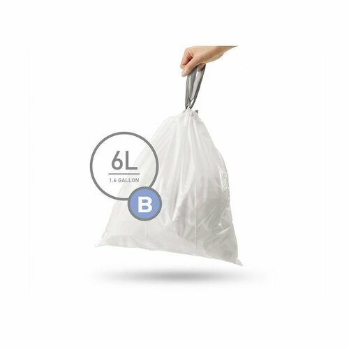 Simplehuman vrečke za smeti B 6 l, 30 kosov