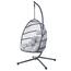 Autronic Scaun suspendat, metal, polyratan, gri, AZ-V 1269GREY