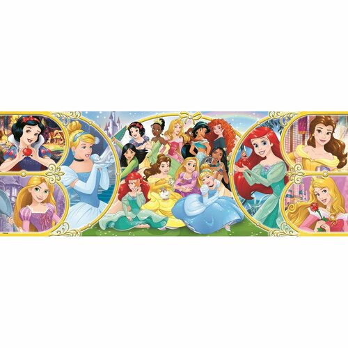 Trefl Panoramatické puzzle Späť do sveta princezien, 500 dielikov