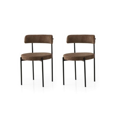 Súprava jedálenských stoličiek Gini Brown and Black, 2 ks