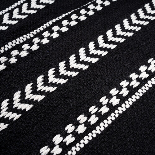 Dywan czarno-biały bawełniany, 120 x 180  cm