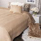 4Home Narzuta na łóżko Doubleface jasnobrązowa /brązowa, 220 x 240 cm, 2 szt. 40 x 40 cm