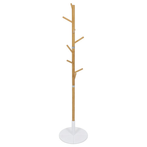 Autronic DR-N1006 WT Leseni stojan za obešalnik,bel, 40 x 175 cm