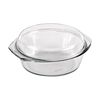 Simax Auflaufform Glas rund mit Deckel, 1,5 l