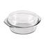 Simax Auflaufform Glas rund mit Deckel, 1,5 l