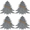 X-Mas Tree szürke evőeszköz-tartó, 4 db-os szett