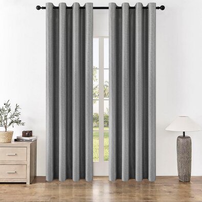 4Home Stripe sőtétítő függöny szürke, 150 x 250 cm