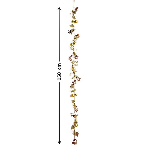 Božična girlanda Narava zlata, 150 cm