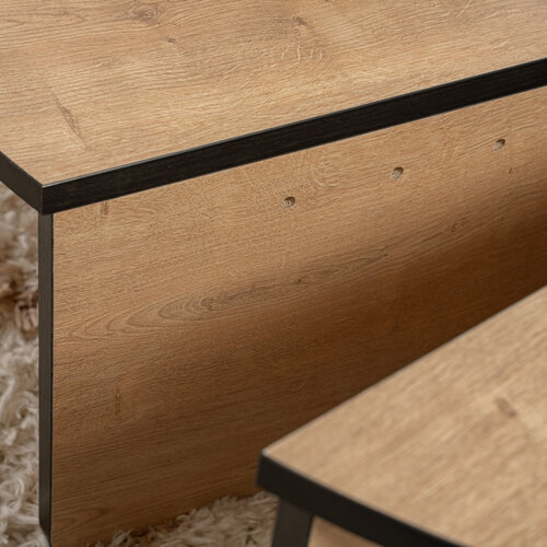 Couchtisch Orion Honey Oak Black