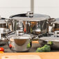 Set oale inox cu capac inox 4Home Destiny, 10 pies