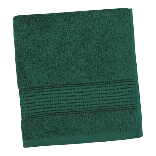 Brisača Kamilka Proužek temno zelena, 50 x 100 cm