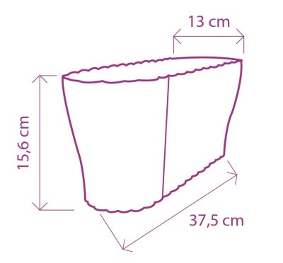 Cvetlična korita Triola, siva