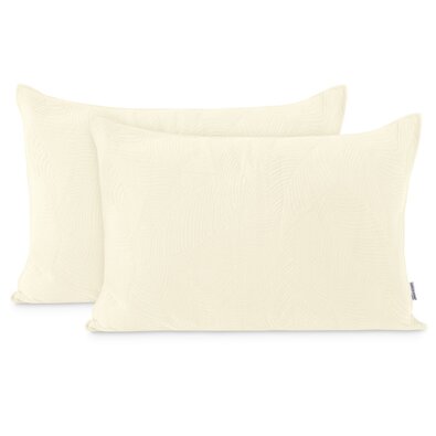 Restilo Reversible Kissenbezug Plasha Beige, 50 x 70 cm, 2 Stück