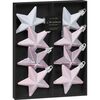 Weihnachtsschmuck-Set Sterne Ice Pink, 6,5 cm,  8 St.
