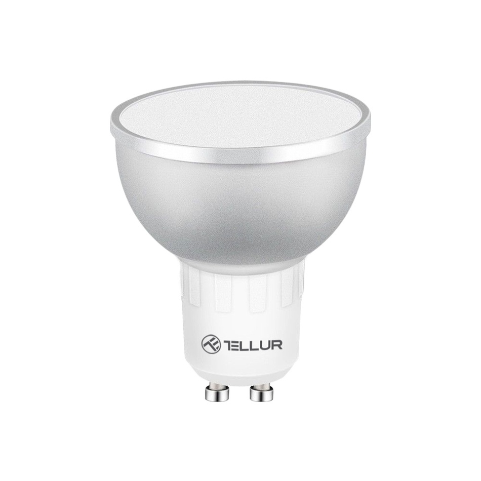 Levně Tellur WiFi Smart LED RGB žárovka GU10, 5 W, čirá, teplá bílá