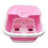 Skladacia masážna vanička na nohy s ohrevom, ružová