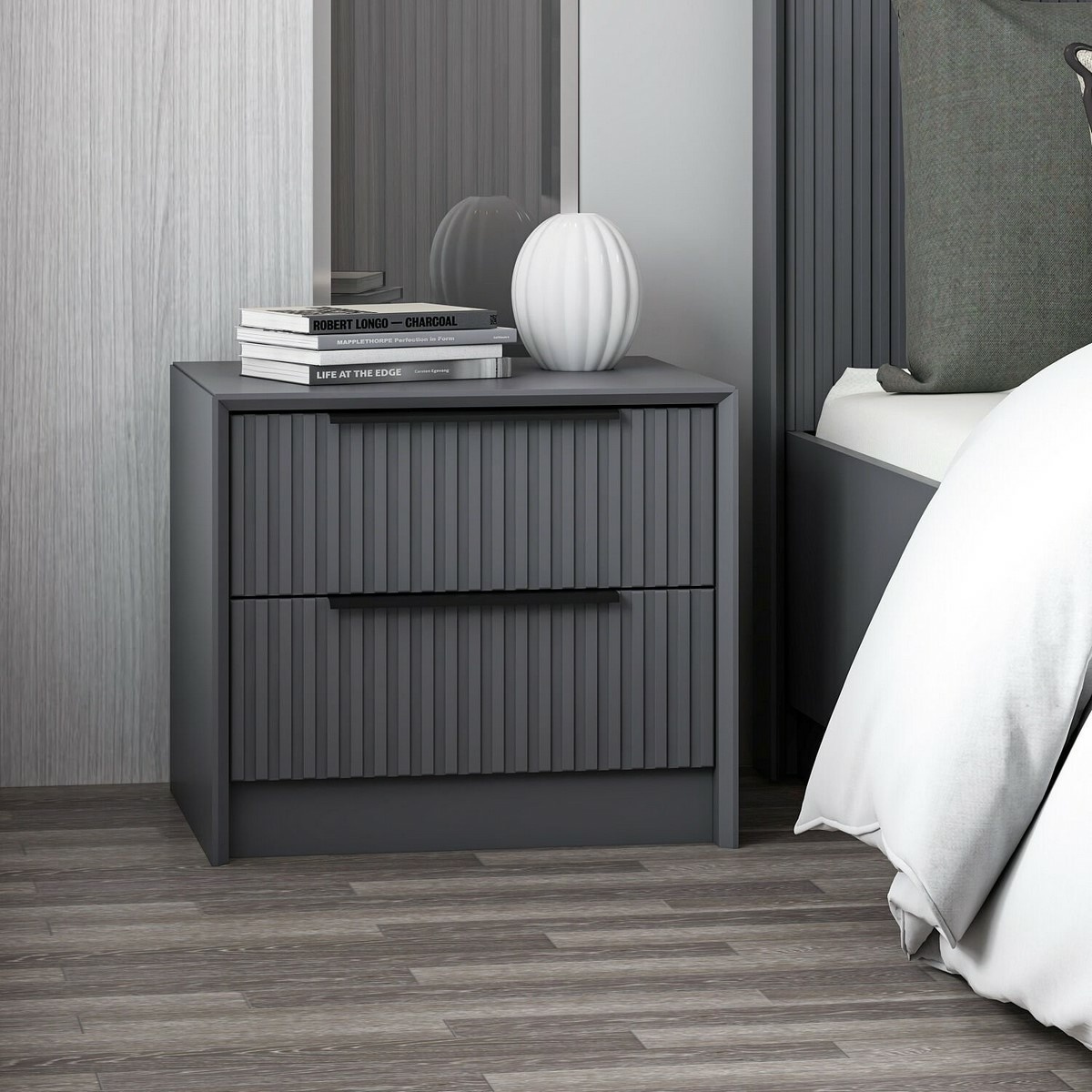 Nočný stolík Kale Luxe Anthracite