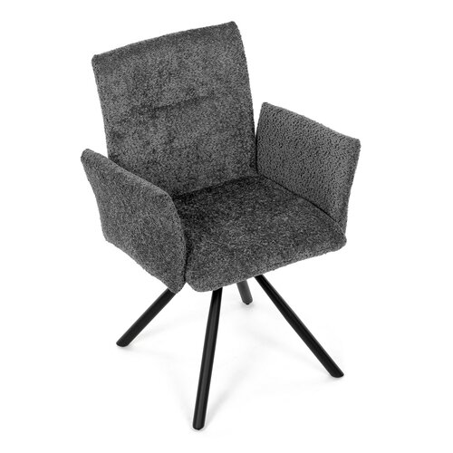 Set de scaune de sufragerie cu mecanism deîntoarcere DCH-W1117 GREY2, 2 buc.