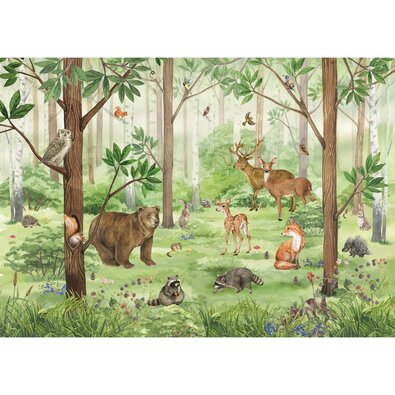 Fototapeta XXL Forest Kids 360 x 254 cm, 4 részes