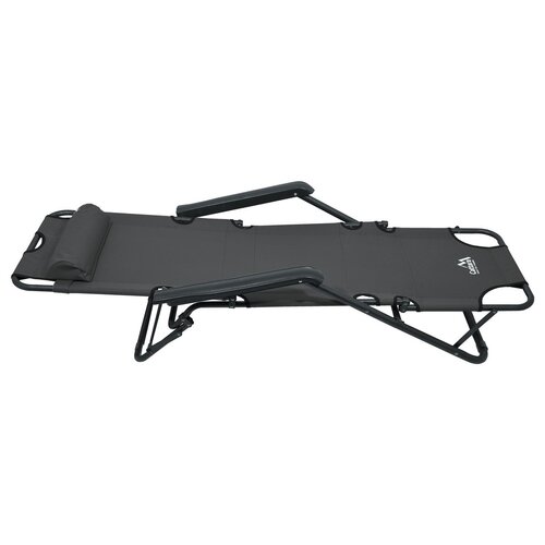 Cattara 13513 Zložljiva ležalka Comfort, antracit,155 x 61 cm