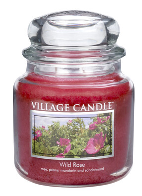 Village Candle Vonná sviečka Divoká ruža - Wild Rose, 397 g